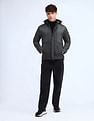 Flying Machine Regular Fit Solid Padded Jacket