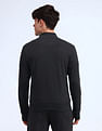 Flying Machine Solid High Neck Sweatshirt