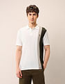 U.S. Polo Assn. Denim Co. Colourblocked Pure Cotton Polo Shirt