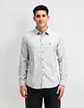 U.S. Polo Assn. Denim Co. Textured Slim Fit Cotton Shirt