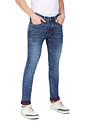 AD by Arvind Stone Wash Skinny Fit Stretch Jeans