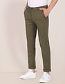 U.S. Polo Assn. Denver Slim Fit Solid Casual Trousers
