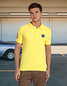 Flying Machine Appliqued Pique Polo Shirt