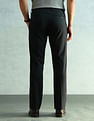 Arrow Solid Slim Fit Formal Trousers