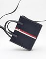Tommy Hilfiger Solid Blue Nylon Handbag