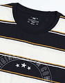 Flying Machine Horizontal Stripe Crew Neck T-Shirt