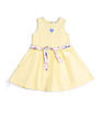 U.S. Polo Assn. Kids Girls Belted Fit And Flare Dress