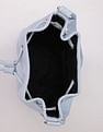 Tommy Hilfiger Solid Blue Pu Bucket Bag