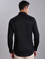 Tommy Hilfiger Self-Design Slim Fit Plain Woven Shirt