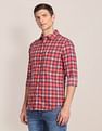 U.S. Polo Assn. Spread Collar Cotton Check Casual Shirt