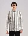 Calvin Klein Jeans Vertical Stripes Slim Fit Plain Woven Shirt