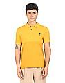 U.S. Polo Assn. Denim Co. Ribbed Collar Tonal Panel Polo Shirt
