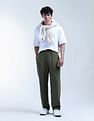 Flying Machine Solid Cobain Loose Fit Chinos