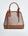 U.S. Polo Assn. Women Geometric Print Structured Handbag