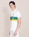 U.S. Polo Assn. Panelled Brand Embroidery Polo Shirt