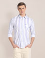 U.S. Polo Assn. Cutaway Collar Vertical Stripe Shirt