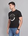 AD by Arvind Crew Neck Graphic Print T-Shirt