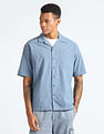 Flying Machine Cuban Collar Oversized Shirt