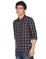 Flying Machine Tartan Check Pure Cotton Shirt