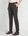 Arrow Solid Dobby Formal Trousers
