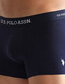 USPA Innerwear Anti Microbial Solid OET13 Trunks - Pack Of 3