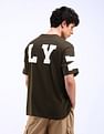 Flying Machine Typography Print Relaxed Fit T-Shirt