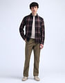 Flying Machine F-Jango Straight Fit Mid Rise Trousers