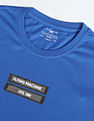 Flying Machine Silicone Print Crew Neck T-Shirt