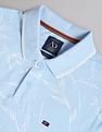 AD by Arvind Floral Print Cotton Polo Shirt