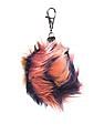 Aeropostale Fuzzy Pom Pom Keychain