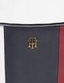 Tommy Hilfiger Striped Navy Pu Shoulder Bag