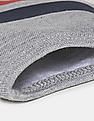 U.S. Polo Assn. Unisex Adults Grey Triple Layer Washable Anti Bacterial Striped Face Masks - Pack Of 3