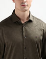 Tommy Hilfiger Spread Collar Brand Monogram Shirt