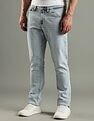 Tommy Hilfiger Heavy-Wash Slim Fit Mid Rise Jeans