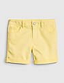 GAP Girls Yellow Superdenim Midi Shorts With Fantastiflex