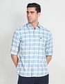 Arrow Sports Cutaway Collar Plaid Check Shirt