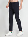 Flying Machine Twill Geometric Print Trousers