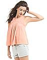 Aeropostale Lace Yoke Tank Top