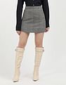 Tommy Hilfiger Wool Check Mini Skirt