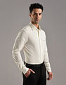 Tommy Hilfiger Striped Regular Fit Plain Woven Shirt