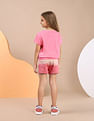 U.S. Polo Assn. Kids Girls Brand Printed Elasticized T-Shirt
