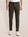 U.S. Polo Assn. Geometric Print Slim Twill Trousers