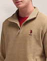 U.S. Polo Assn. Textured High Neck Regular Sweatshirt