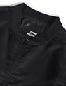 Flying Machine Stand Collar Solid Casual Jacket
