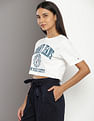 Tommy Hilfiger College Logo Super Crop T-Shirt