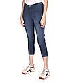 Aeropostale Women Blue Mid Rise Ankle Length Jeans