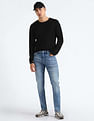 Flying Machine Slash Slim Tapered Fit Jeans