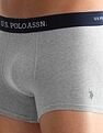 USPA Innerwear Anti Microbial Solid OET13 Trunks - Pack Of 3