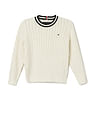Tommy Hilfiger Kids Boys Ringer Cable Sweater