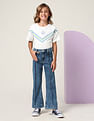 U.S. Polo Assn. Kids Girls Mid Rise Bootcut Jeans